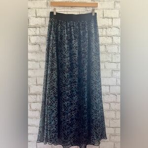 NEW!!! LulaRoe Lucy Safety Pin Print Skirt Size Small Floor Length